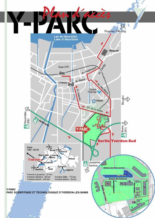 Y-Parc Access Map